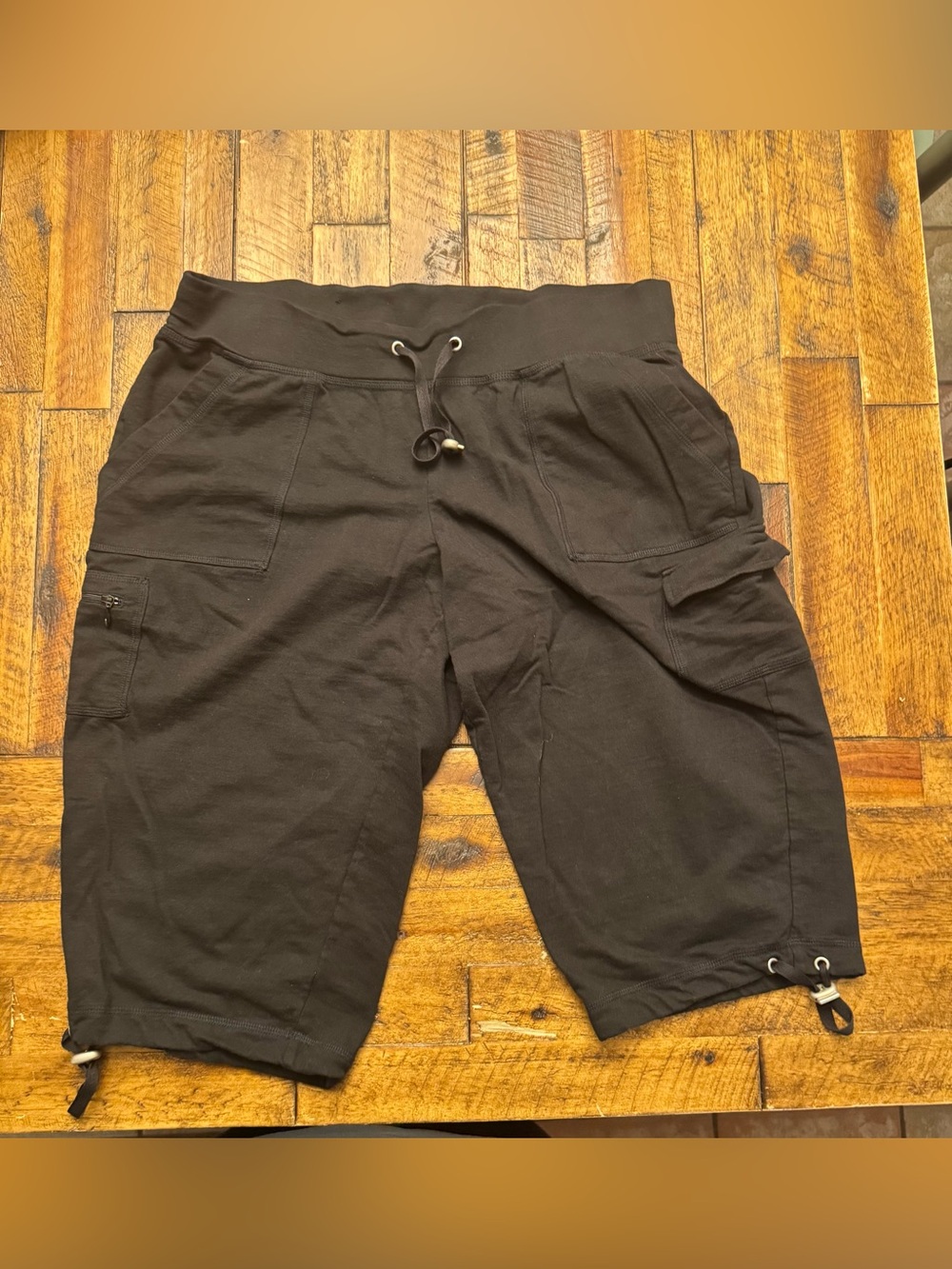 Avenue Black Men's Cargo Drawstring Shorts